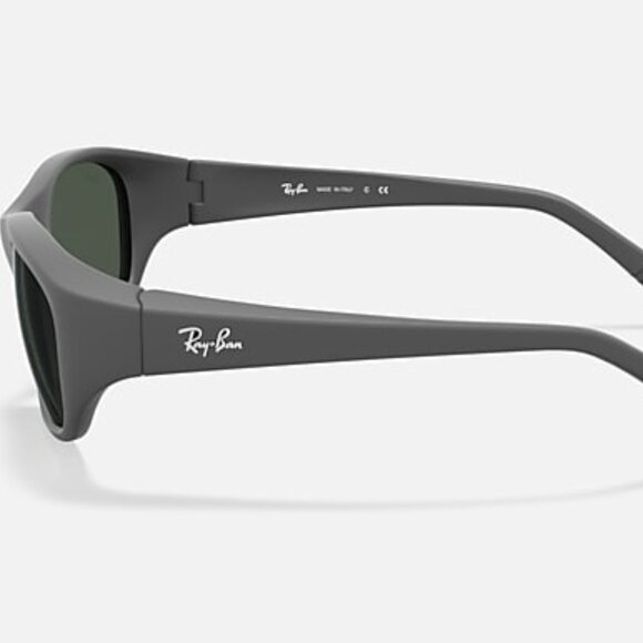Ray-Ban Daddy-O RB2016 W2578 – Matte Rubber Black Frame with Dark Green Lenses - Picture 2 of 2
